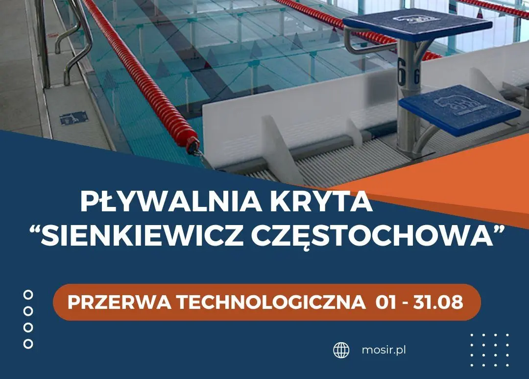 Zamykamy Pływalnię Krytą “Sienkiewicz Częstochowa” – Otwieramy Pływalnię Krytą przy al. Niepodległości