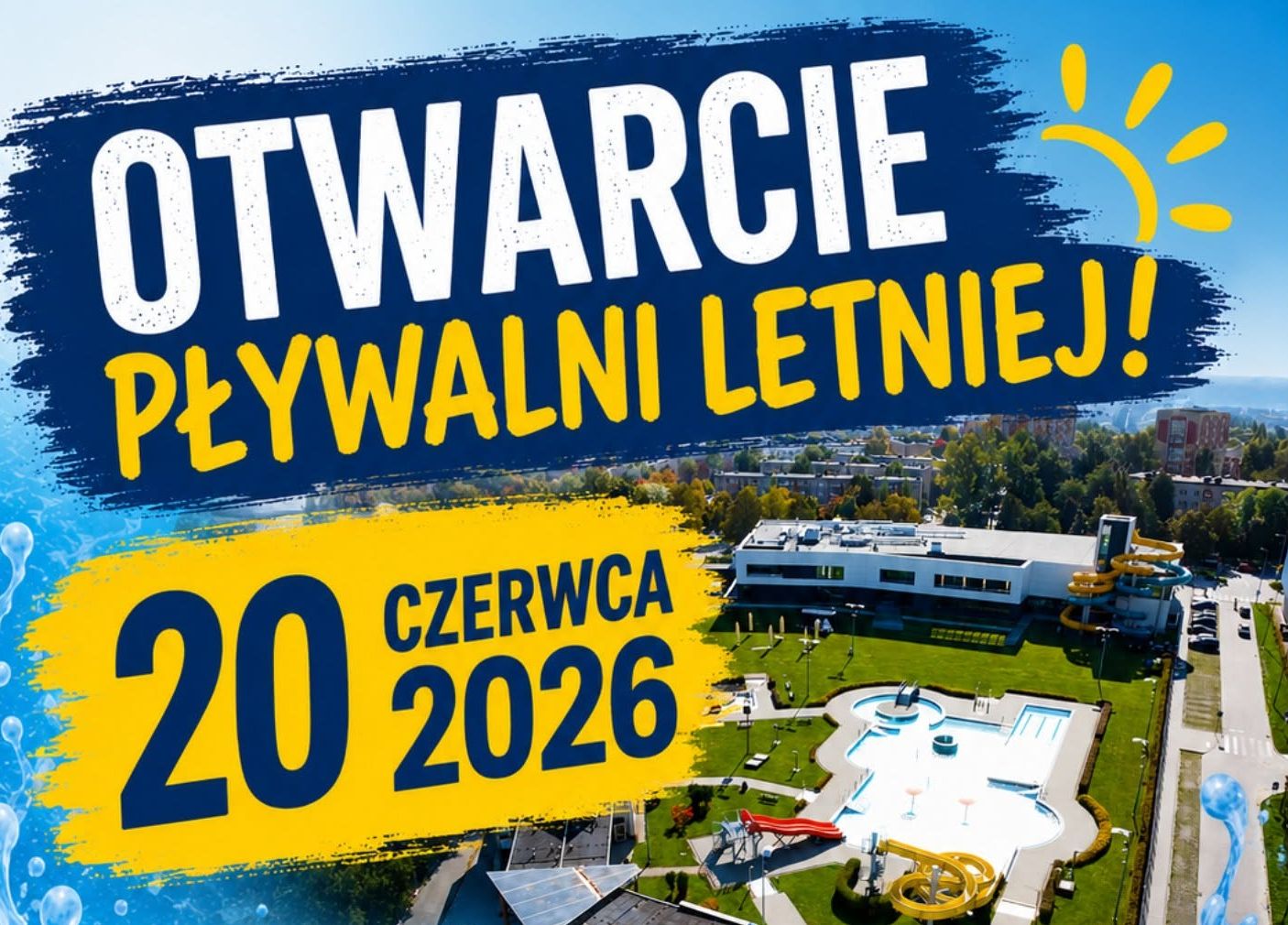 Otwieramy Pływalnię Letnią przy ul. Dekabrystów i wypożyczalnię sprzętu pływającego w Parku Wypoczynkowym „Lisiniec”